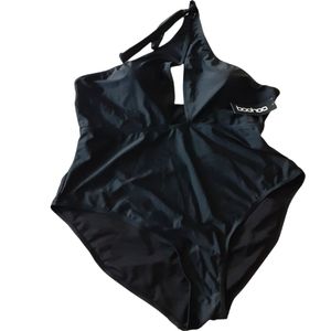 BOOHOO WOMEN'S SWIMSUIT BLACK SIZE 16